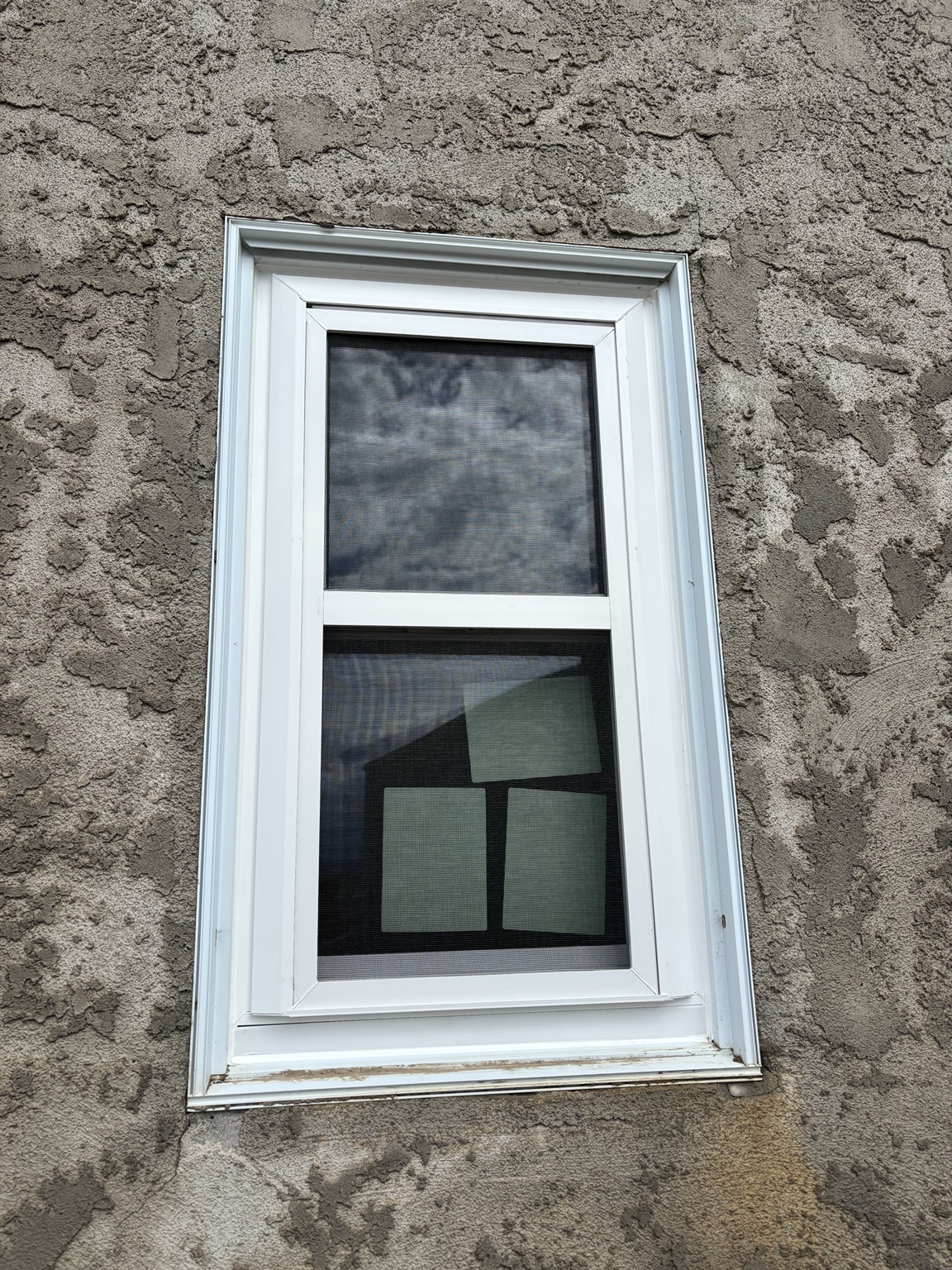 Completed exterior window installation